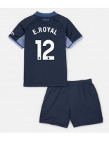 Tottenham Hotspur Emerson Royal #12 Venkovní dres pro děti 2023-24 Krátký Rukáv (+ trenýrky)